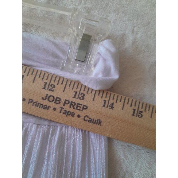 Womens Boho Tiered Cottagecore Prairie Lightweight Maxi Skirt White Size Small - Picture 5 of 7